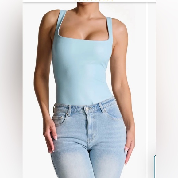 NWOT  Life in the Moment Bodysuit Button Snap blue Women's Size medium - Picture 1 of 10